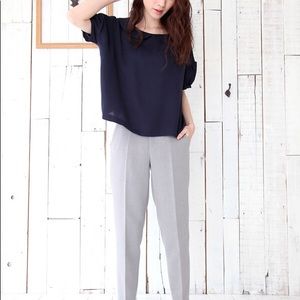 ✨DEEP BLUE CHIFFON BLOUSE✨